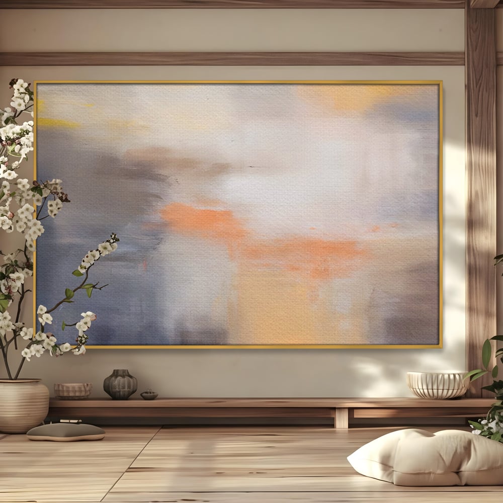 Leinwandbilder Premium LuxCanva® C1199, Abstrakte Farben, Entspannend, Wohnzimmer, Kräftige Farben