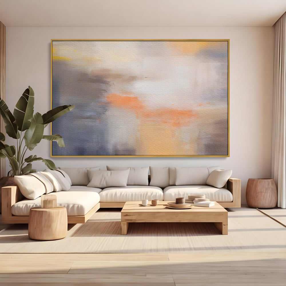Leinwandbilder Premium LuxCanva® C1199, Abstrakte Farben, Entspannend, Wohnzimmer, Kräftige Farben