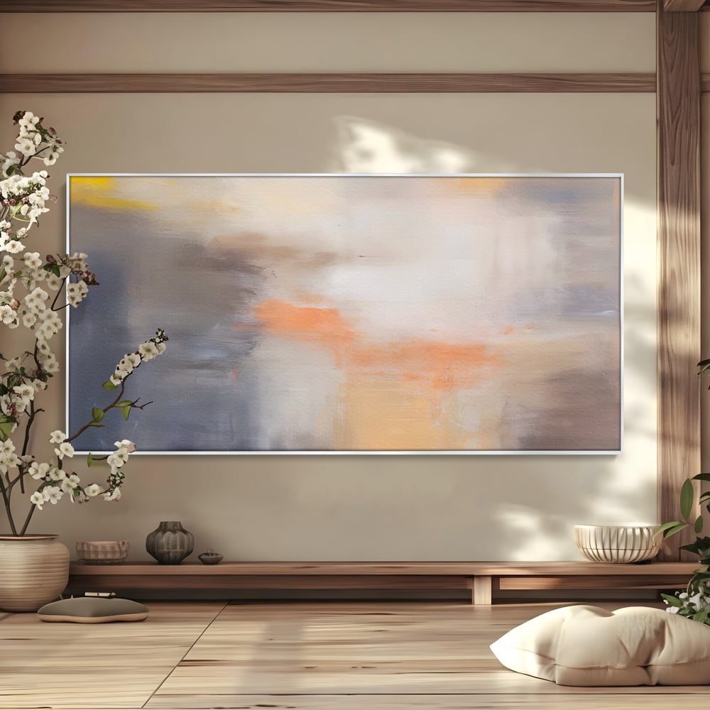 Leinwandbilder Premium LuxCanva® C1199, Abstrakte Farben, Entspannend, Wohnzimmer, Kräftige Farben