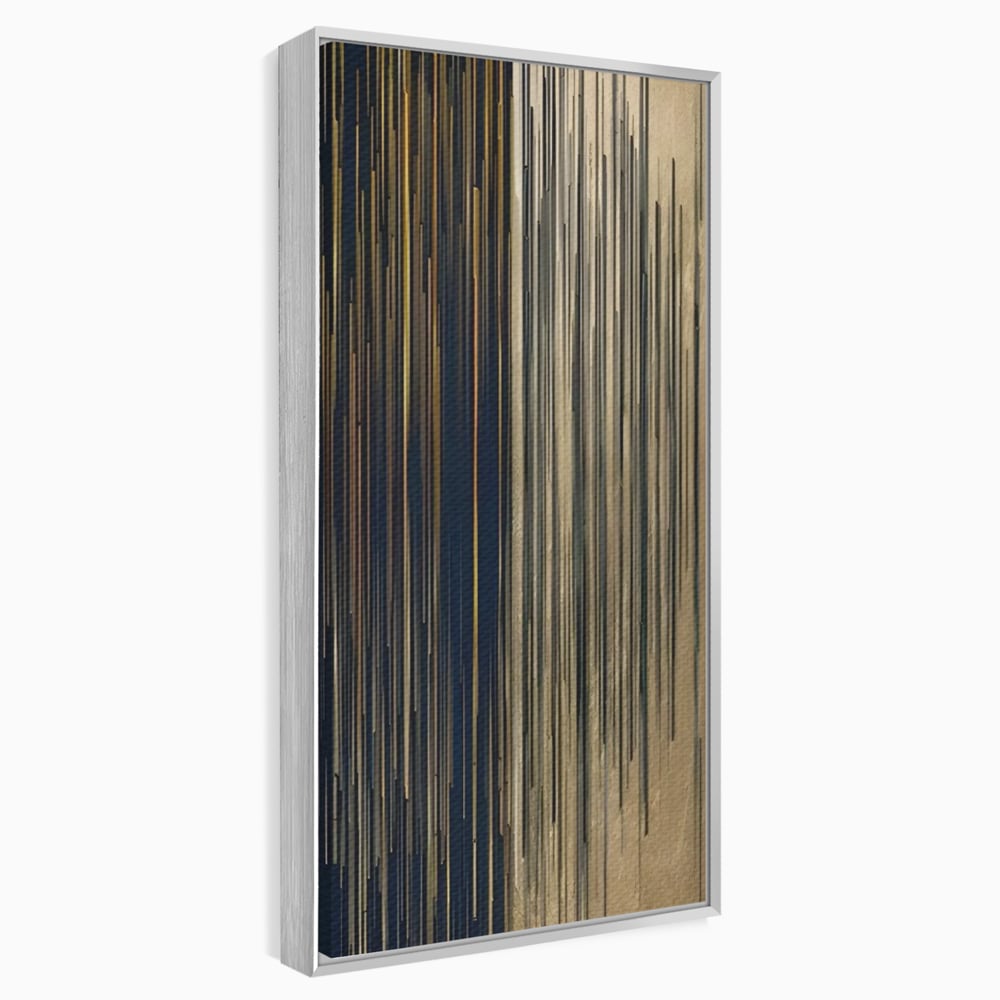 Tablou Canvas Premium LuxCanva® C1202, Gold And Black Stripes , Relaxare, Living Room, Culori Vibrante