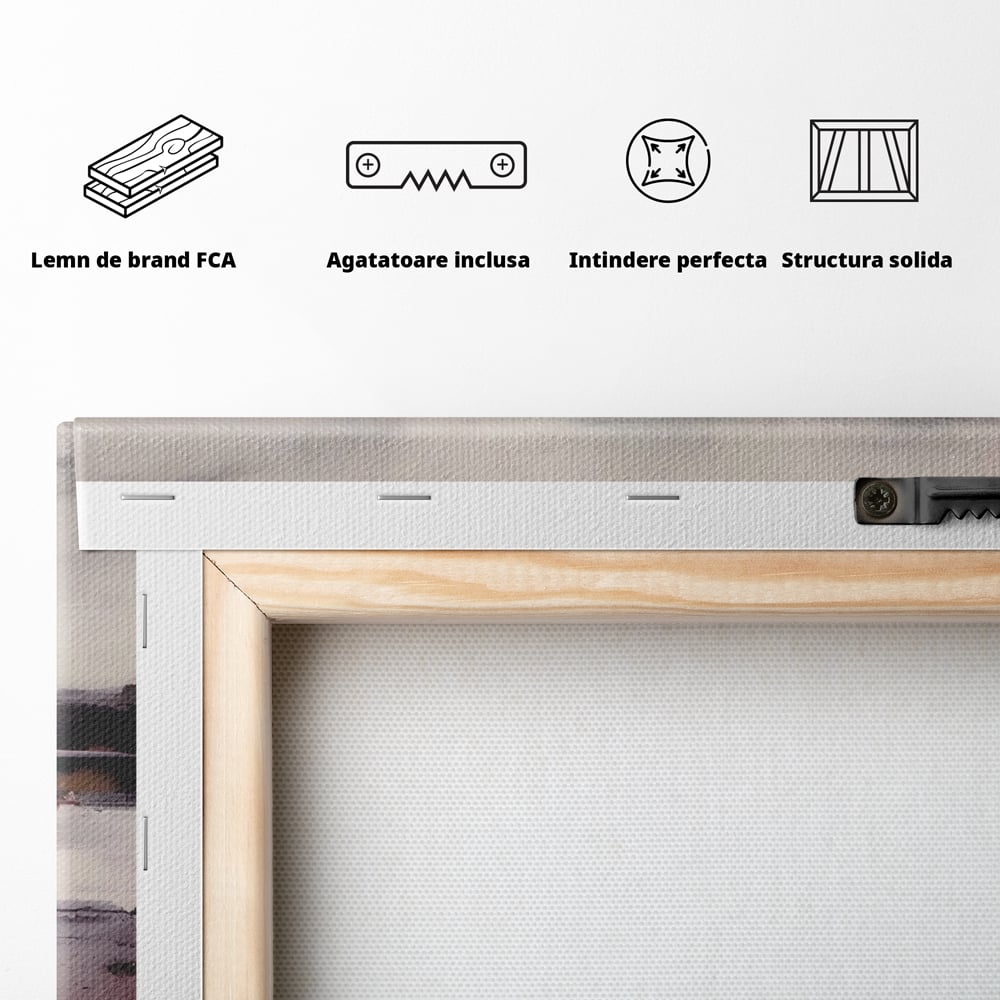 Tablou Canvas Premium LuxCanva® C1204, Cer Innorat , Culori, Decorativ, Living Room, Culori Vibrante