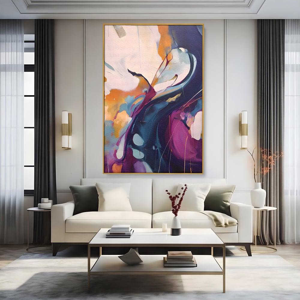 Tablou Canvas Premium LuxCanva® C1208, Paint By Katharina Rosnovsky , Relaxare, Living Room, Culori Vibrante