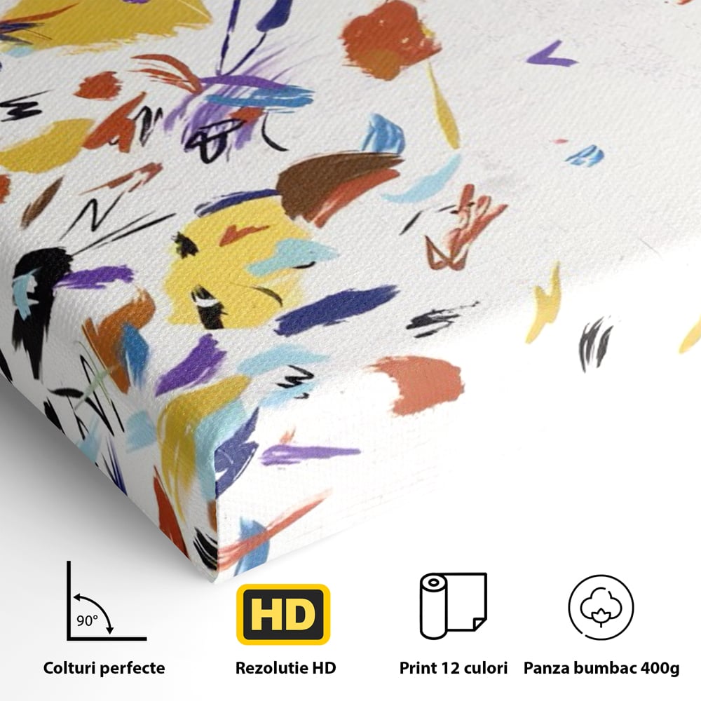 Tablou Canvas Premium LuxCanva® C1210, Frunze Cazatoare , Relaxare, Living Room, Culori Vibrante