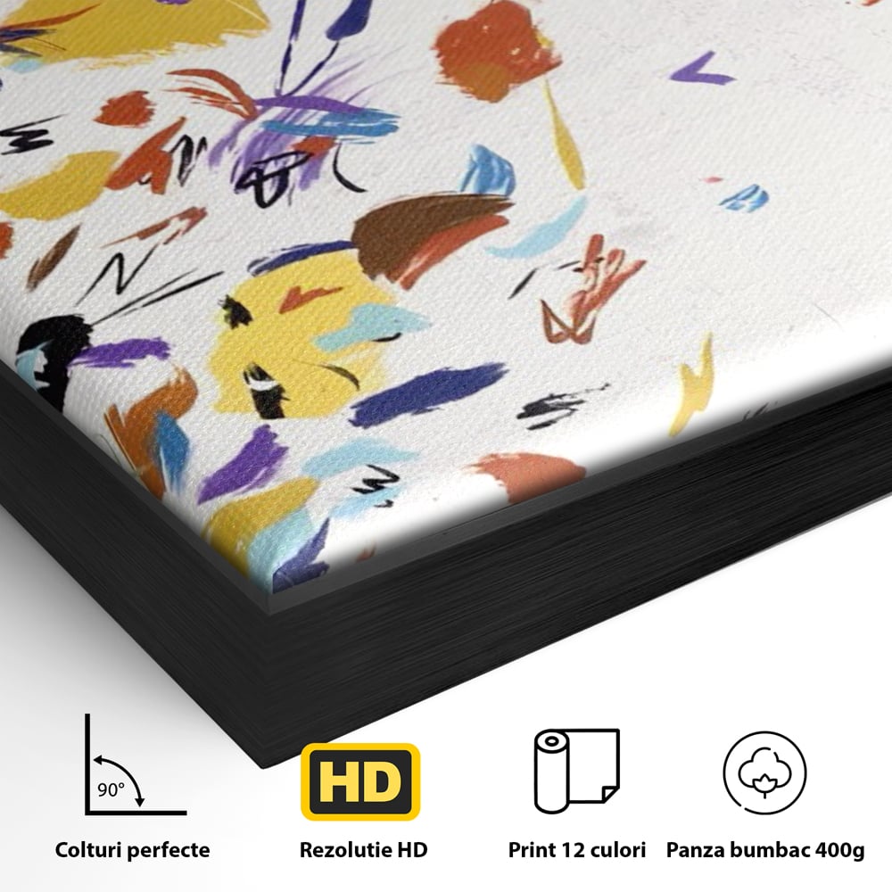 Tablou Canvas Premium LuxCanva® C1210, Frunze Cazatoare , Relaxare, Living Room, Culori Vibrante