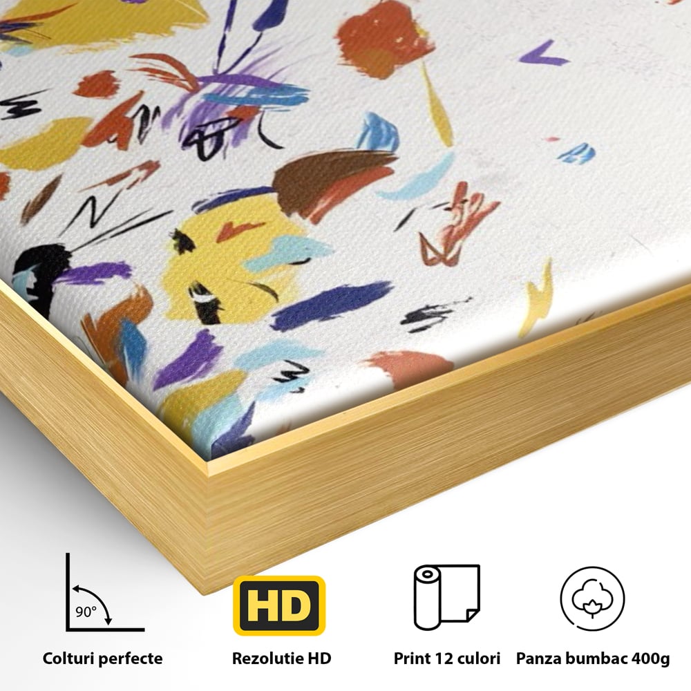 Tablou Canvas Premium LuxCanva® C1210, Frunze Cazatoare , Relaxare, Living Room, Culori Vibrante