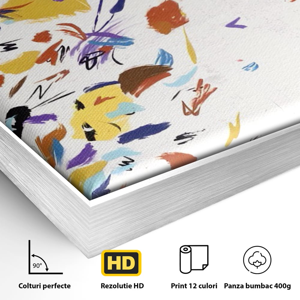 Tablou Canvas Premium LuxCanva® C1210, Frunze Cazatoare , Relaxare, Living Room, Culori Vibrante
