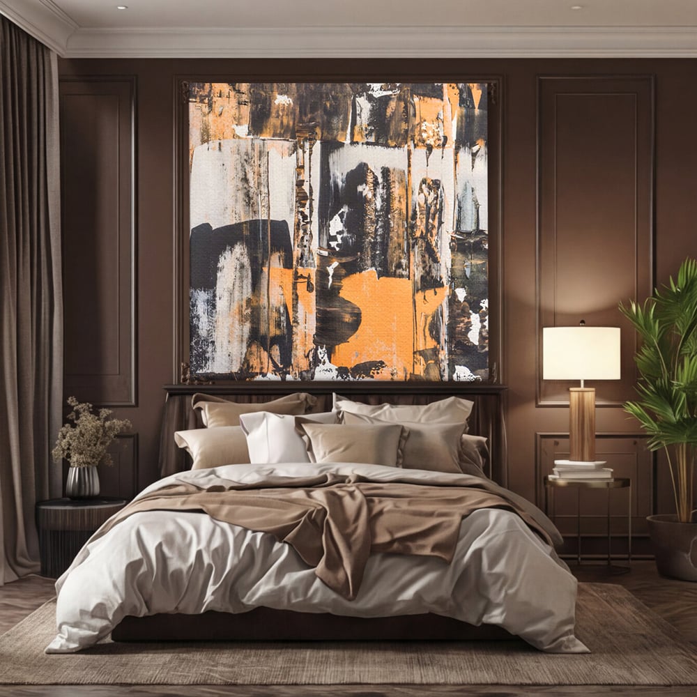 Tablou Canvas Premium LuxCanva® C1212, Abstract Paint , Culori, Decorativ, Living Room, Culori Vibrante