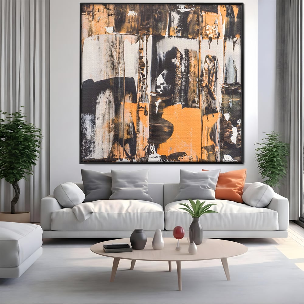 Tablou Canvas Premium LuxCanva® C1212, Abstract Paint , Culori, Decorativ, Living Room, Culori Vibrante