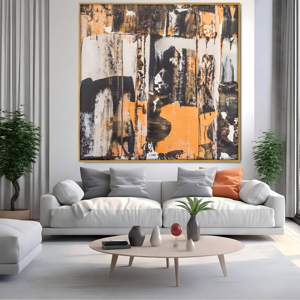 Tablou Canvas Premium LuxCanva® C1212, Abstract Paint , Culori, Decorativ, Living Room, Culori Vibrante