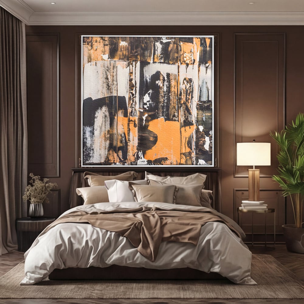 Tablou Canvas Premium LuxCanva® C1212, Abstract Paint , Culori, Decorativ, Living Room, Culori Vibrante