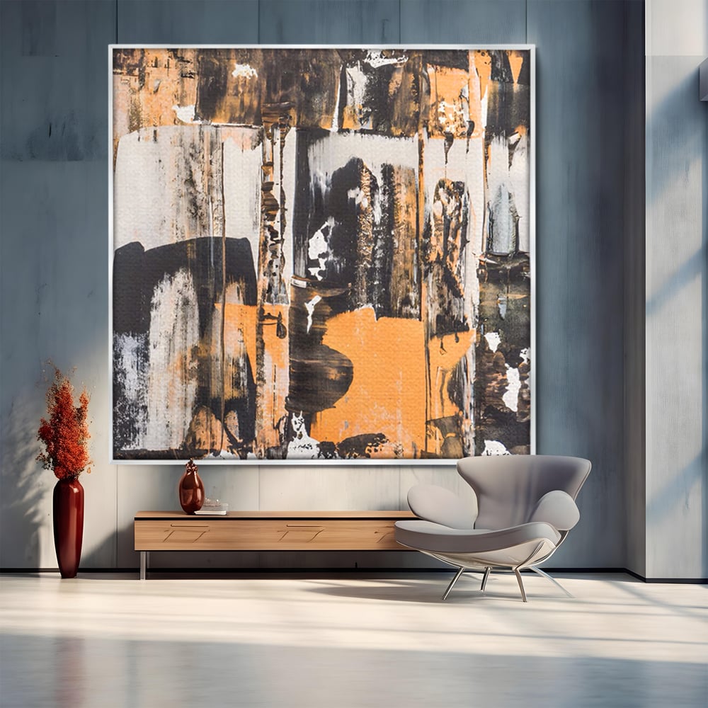 Tablou Canvas Premium LuxCanva® C1212, Abstract Paint , Culori, Decorativ, Living Room, Culori Vibrante