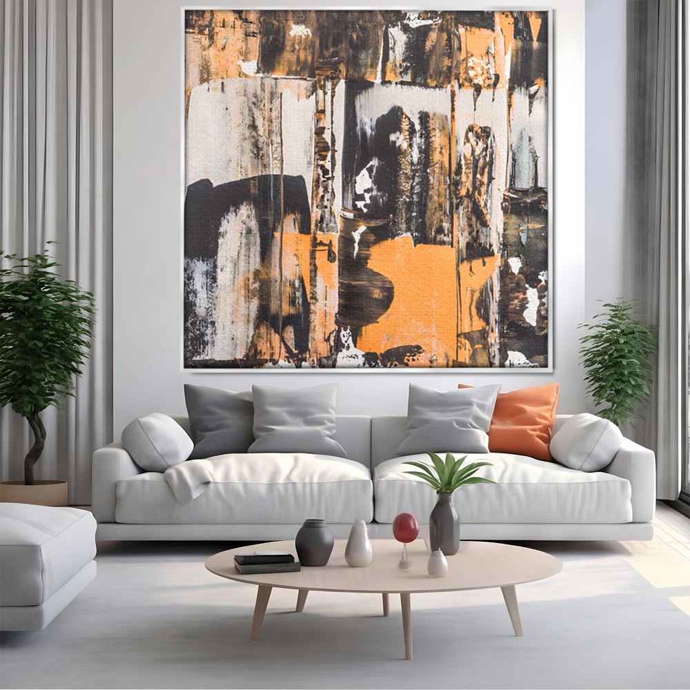 Tablou Canvas Premium LuxCanva® C1212, Abstract Paint , Culori, Decorativ, Living Room, Culori Vibrante