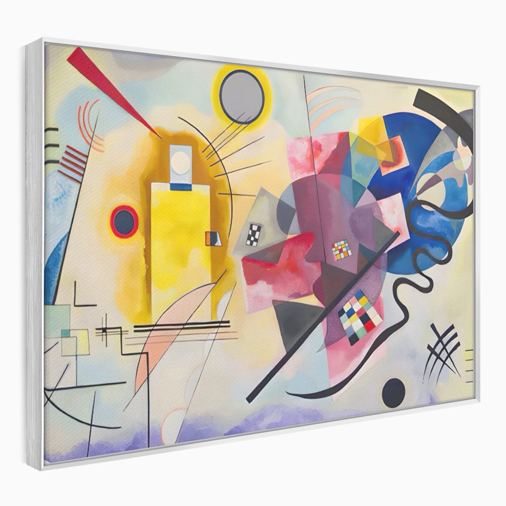 Tablou Canvas Premium LuxCanva® C1214, Red Yellow And Blue Paint , Relaxare, Artist, Kandinsky, Living Room, Culori Vibrante
