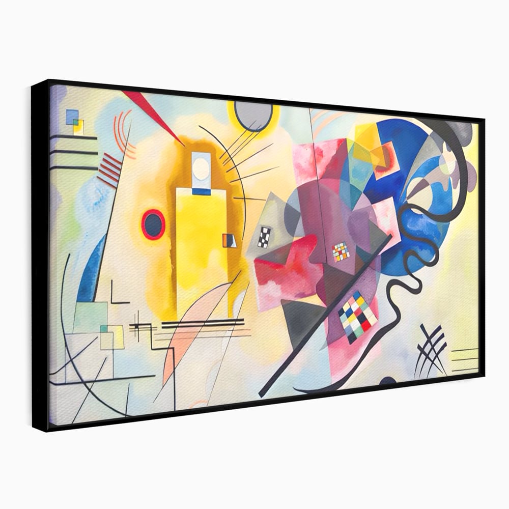 Tablou Canvas Premium LuxCanva® C1214, Red Yellow And Blue Paint , Relaxare, Artist, Kandinsky, Living Room, Culori Vibrante