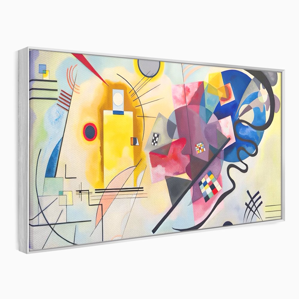 Tablou Canvas Premium LuxCanva® C1214, Red Yellow And Blue Paint , Relaxare, Artist, Kandinsky, Living Room, Culori Vibrante