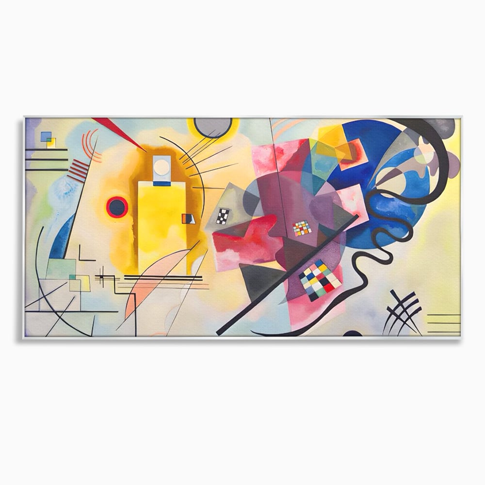 Tablou Canvas Premium LuxCanva® C1214, Red Yellow And Blue Paint , Relaxare, Artist, Kandinsky, Living Room, Culori Vibrante