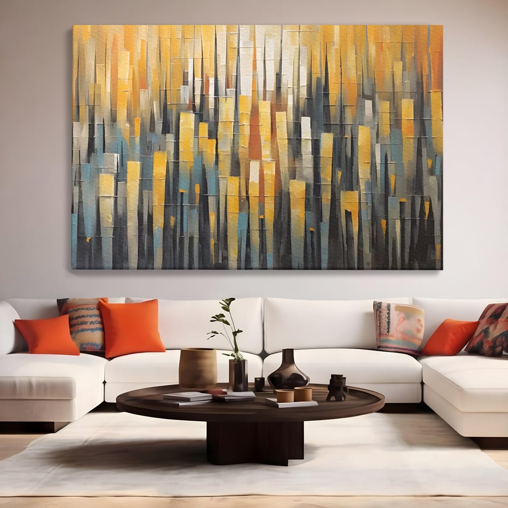 Tablou Canvas Premium LuxCanva® C1215, Colored Stripes ,  Relaxare, Living Room, Culori Vibrante