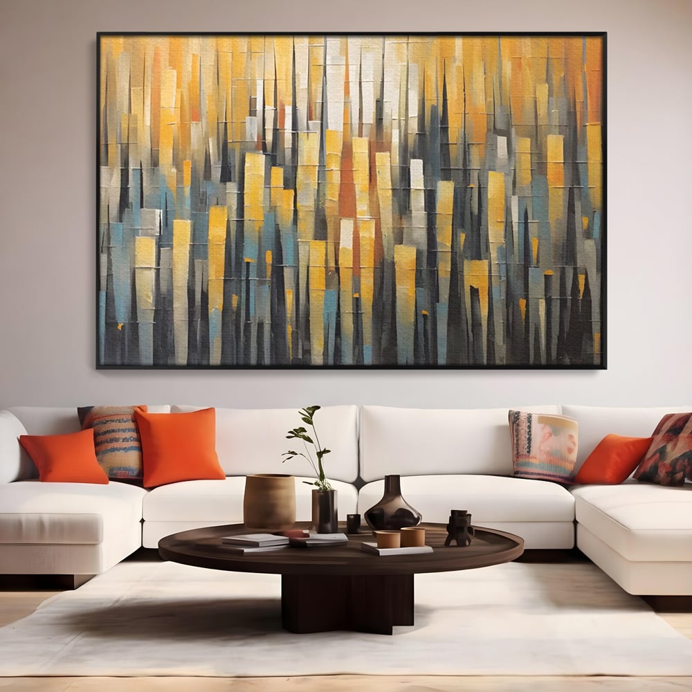 Tablou Canvas Premium LuxCanva® C1215, Colored Stripes ,  Relaxare, Living Room, Culori Vibrante