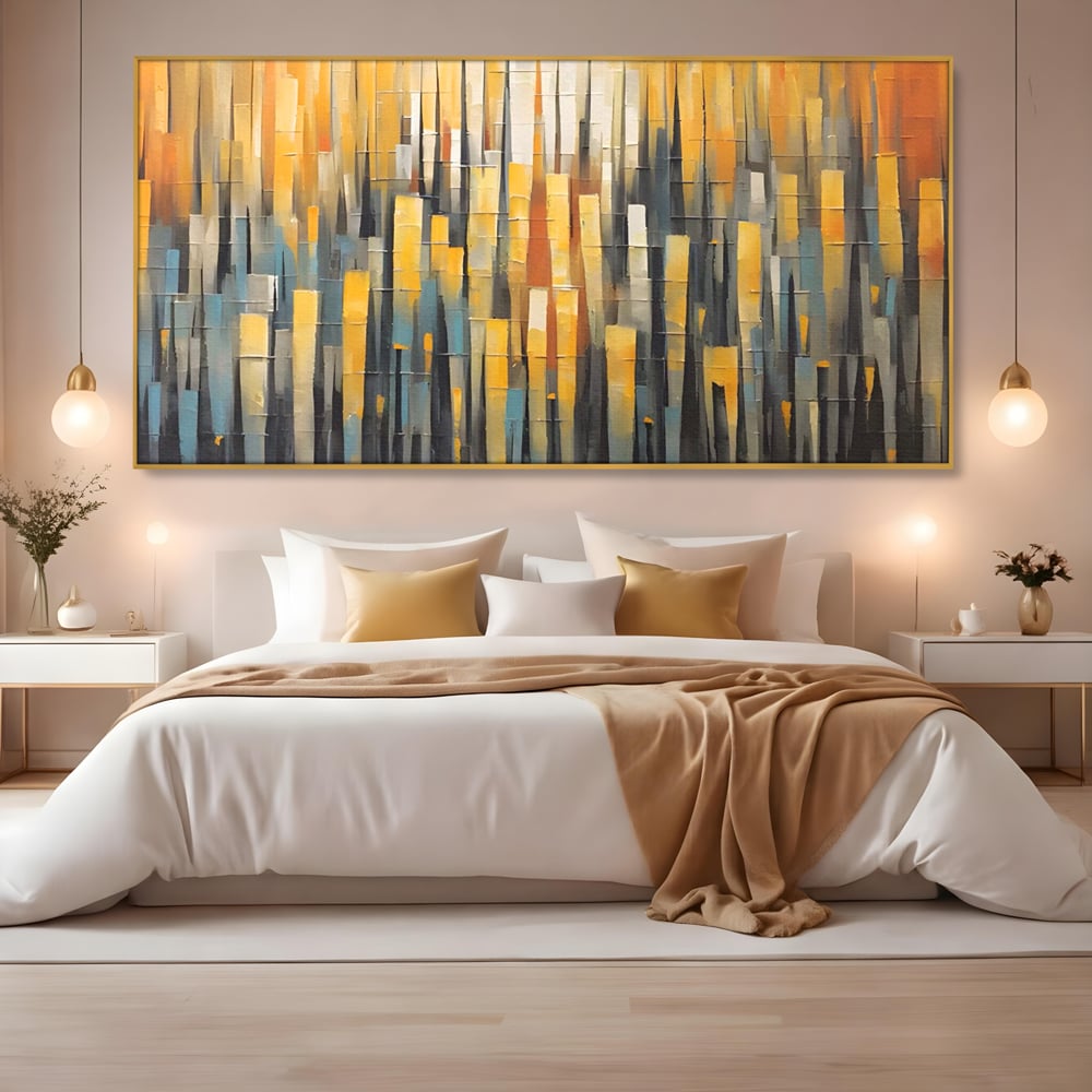 Tablou Canvas Premium LuxCanva® C1215, Colored Stripes ,  Relaxare, Living Room, Culori Vibrante