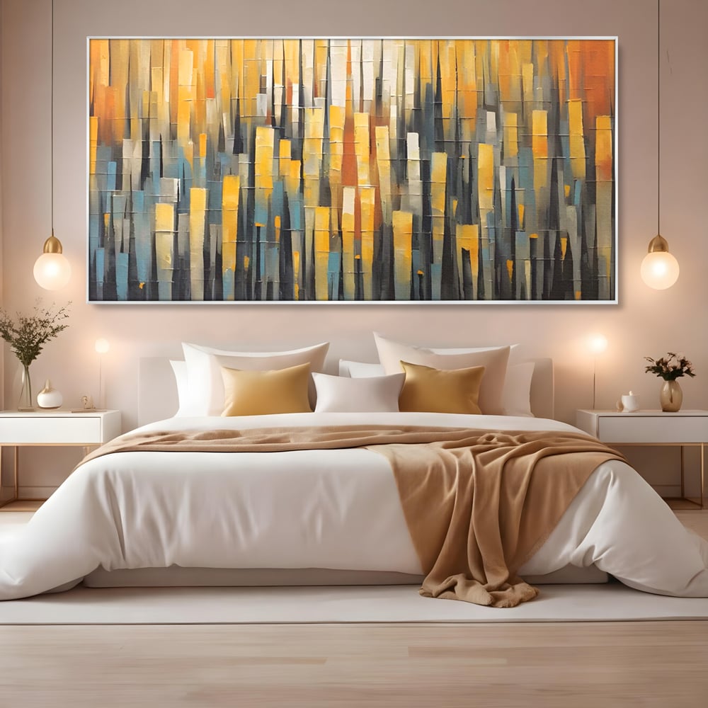 Tablou Canvas Premium LuxCanva® C1215, Colored Stripes ,  Relaxare, Living Room, Culori Vibrante