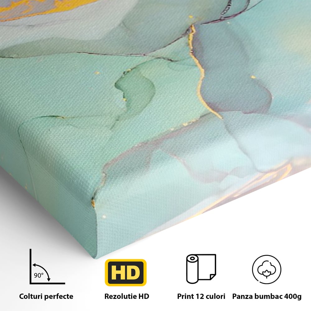 Tablou Canvas Premium LuxCanva® C1216, Colored Marble , Relaxare, Living Room, Culori Vibrante