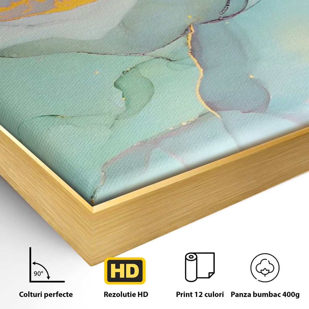 Tablou Canvas Premium LuxCanva® C1216, Colored Marble , Relaxare, Living Room, Culori Vibrante