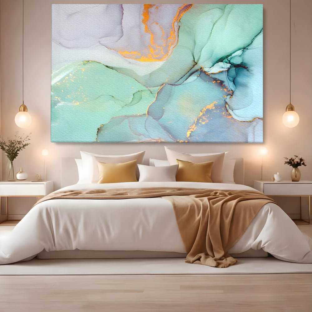 Tablou Canvas Premium LuxCanva® C1216, Colored Marble , Relaxare, Living Room, Culori Vibrante