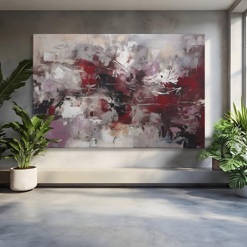 Tablou Canvas Premium LuxCanva® C1221, Pete De Culoare Tablou Abstract , Relaxare, Living Room, Culori Vibrante