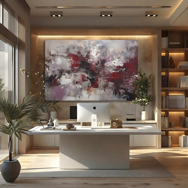 Tablou Canvas Premium LuxCanva® C1221, Pete De Culoare Tablou Abstract , Relaxare, Living Room, Culori Vibrante