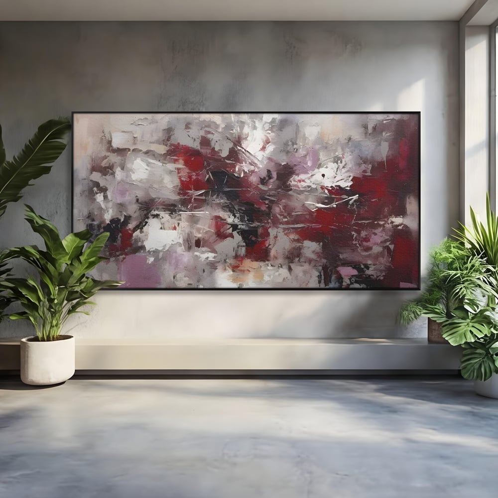 Tablou Canvas Premium LuxCanva® C1221, Pete De Culoare Tablou Abstract , Relaxare, Living Room, Culori Vibrante