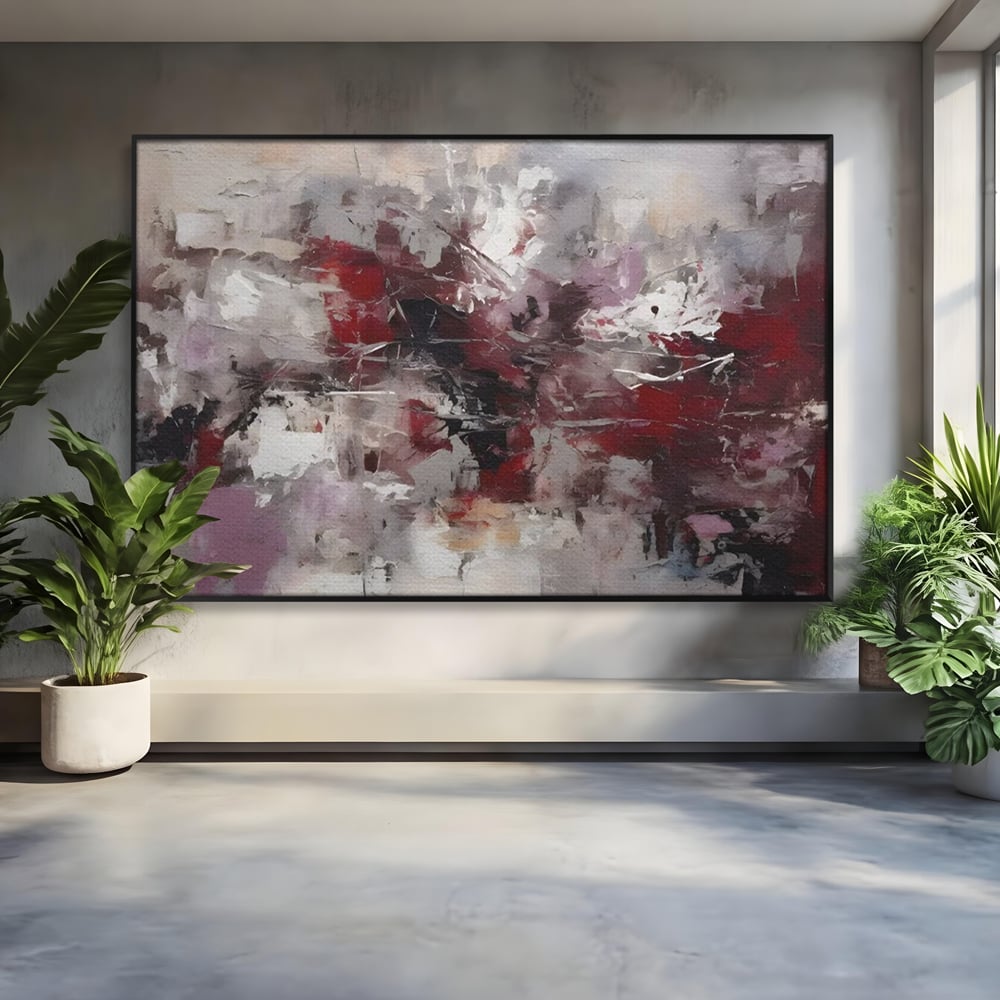 Tablou Canvas Premium LuxCanva® C1221, Pete De Culoare Tablou Abstract , Relaxare, Living Room, Culori Vibrante