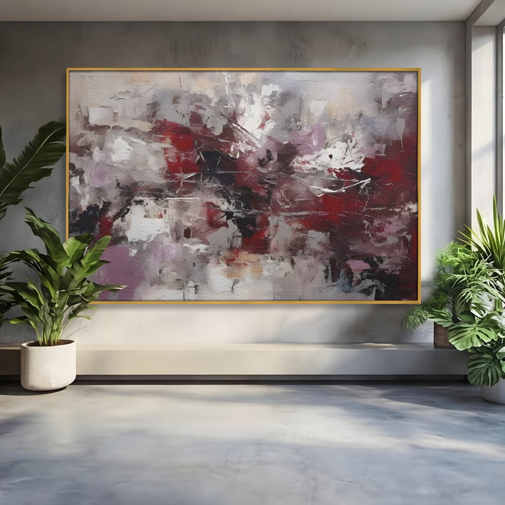 Tablou Canvas Premium LuxCanva® C1221, Pete De Culoare Tablou Abstract , Relaxare, Living Room, Culori Vibrante