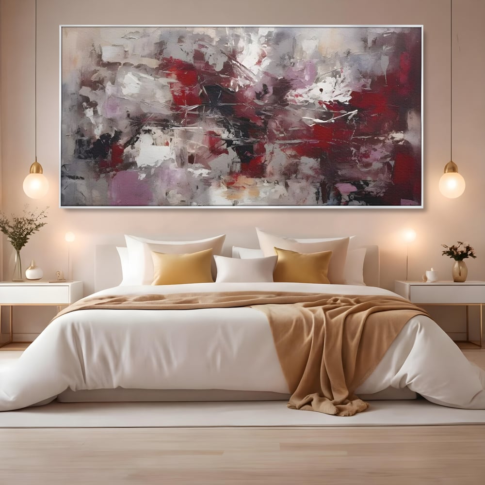 Tablou Canvas Premium LuxCanva® C1221, Pete De Culoare Tablou Abstract , Relaxare, Living Room, Culori Vibrante