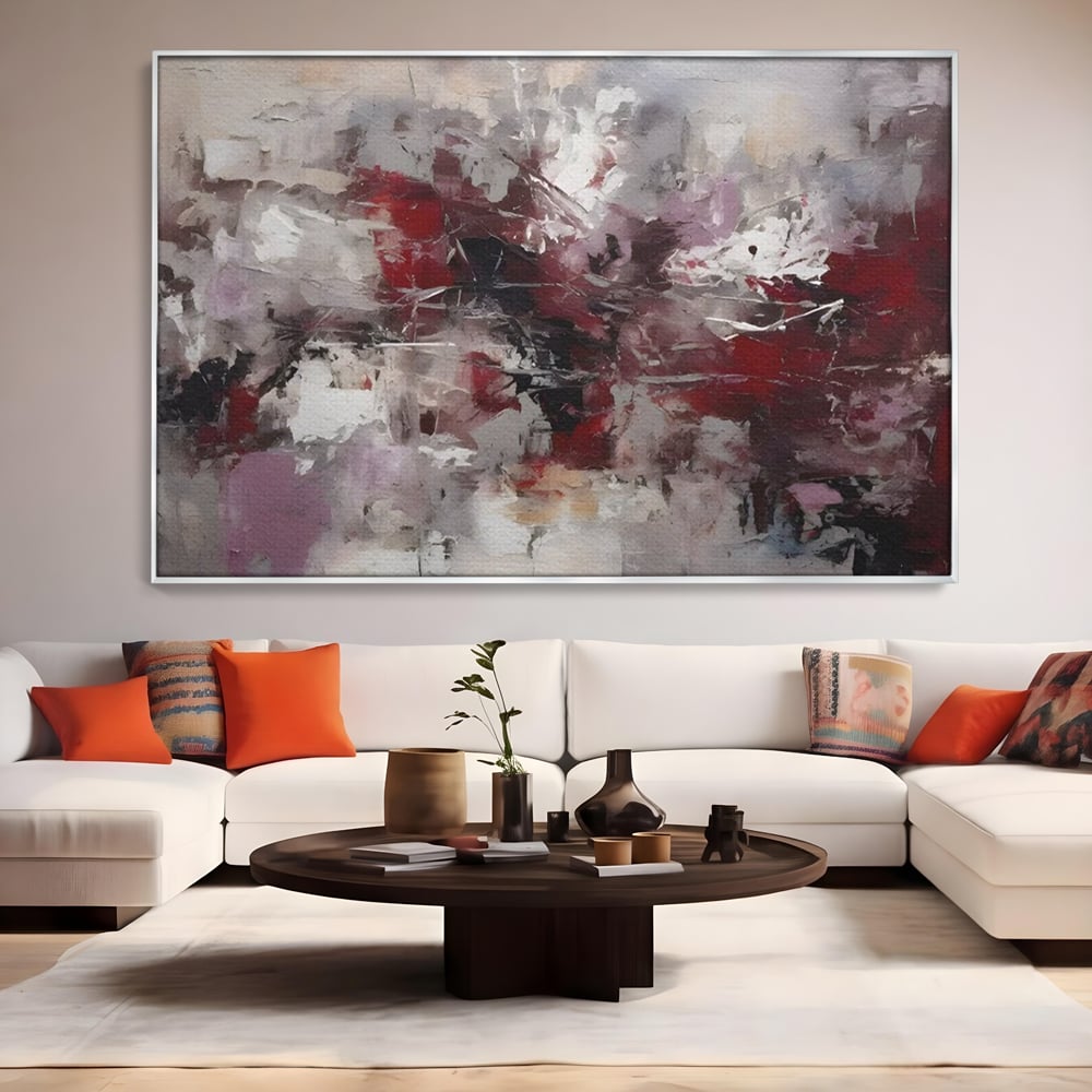 Tablou Canvas Premium LuxCanva® C1221, Pete De Culoare Tablou Abstract , Relaxare, Living Room, Culori Vibrante