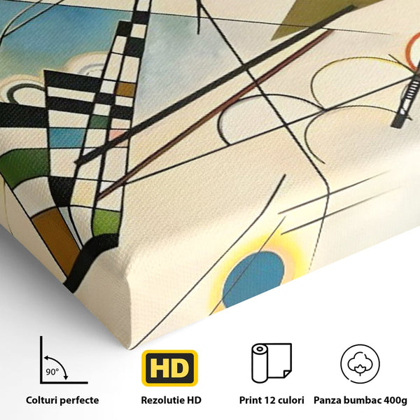 Tablou Canvas Premium LuxCanva® C1224, Abstract Paint , Relaxare, Living Room, Culori Vibrante