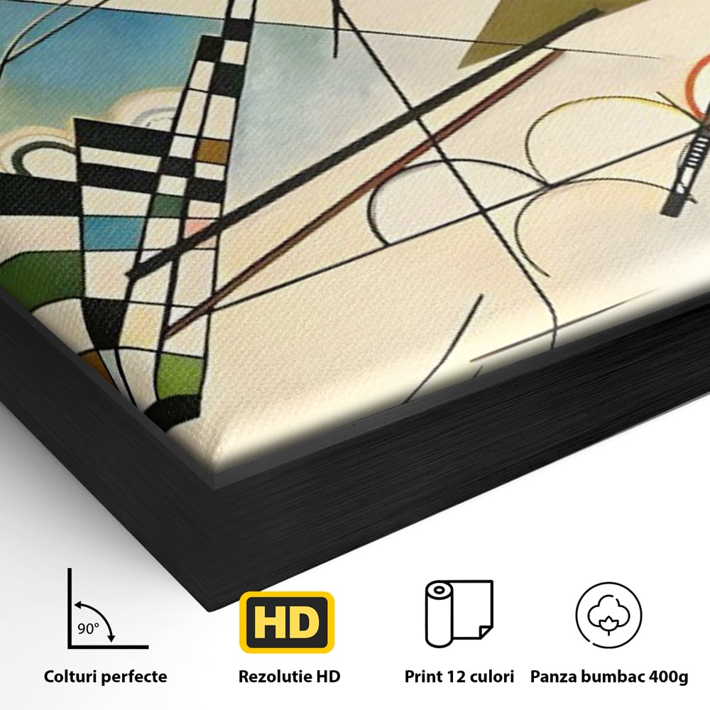 Tablou Canvas Premium LuxCanva® C1224, Abstract Paint , Relaxare, Living Room, Culori Vibrante