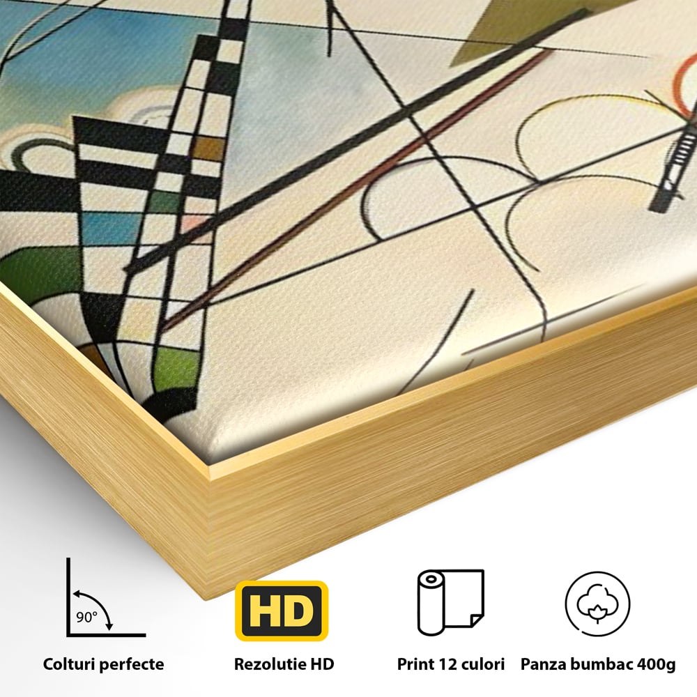 Tablou Canvas Premium LuxCanva® C1224, Abstract Paint , Relaxare, Living Room, Culori Vibrante