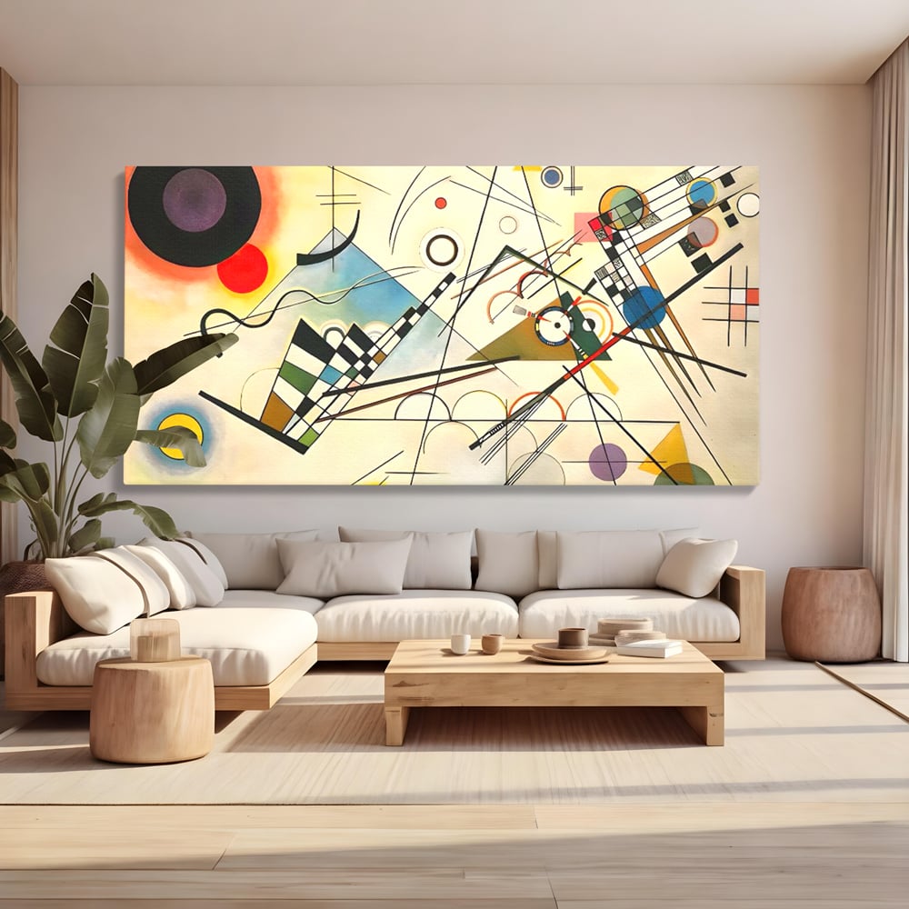 Tablou Canvas Premium LuxCanva® C1224, Abstract Paint , Relaxare, Living Room, Culori Vibrante