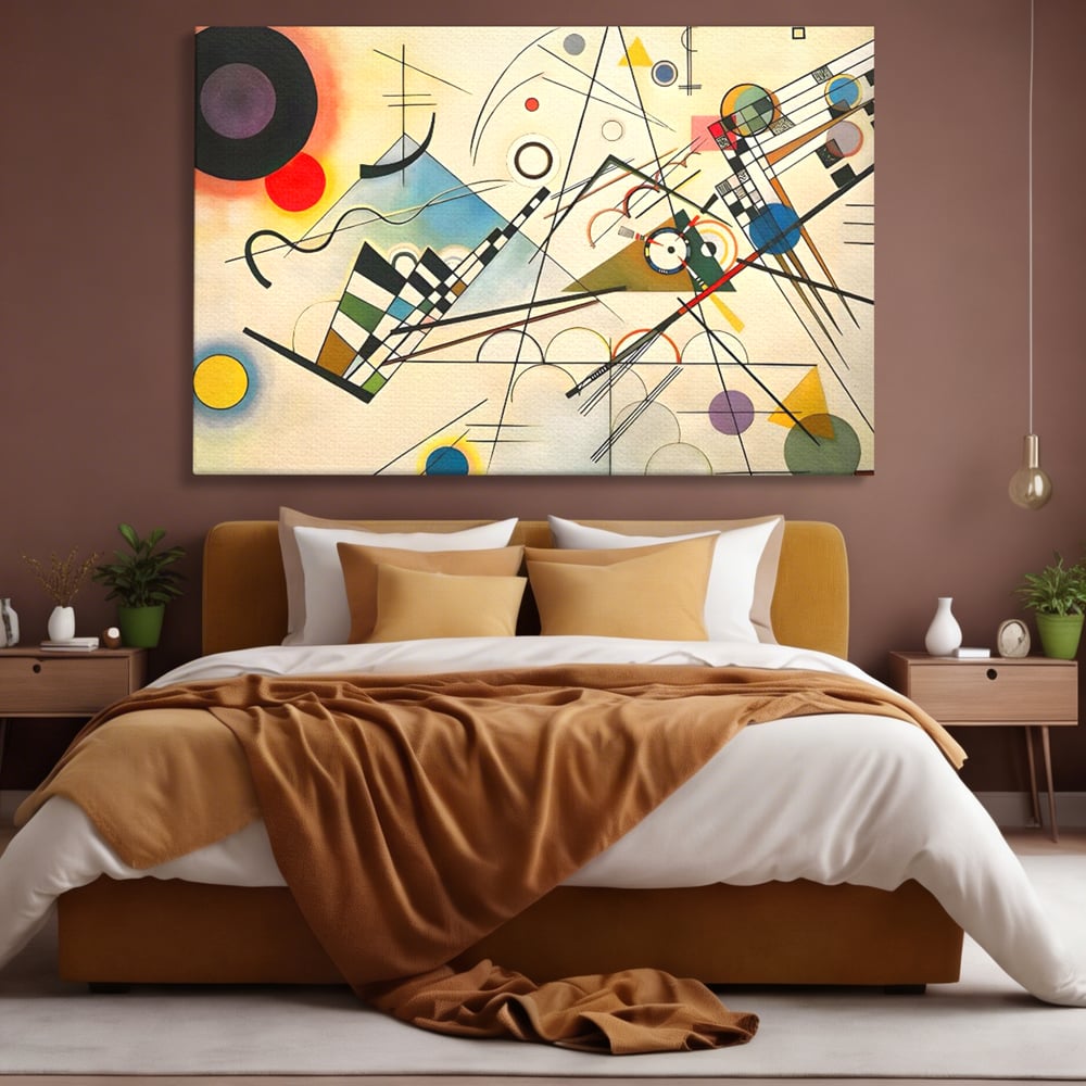 Tablou Canvas Premium LuxCanva® C1224, Abstract Paint , Relaxare, Living Room, Culori Vibrante