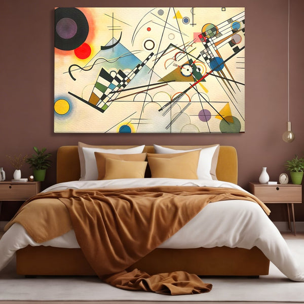 Tablou Canvas Premium LuxCanva® C1224, Abstract Paint , Relaxare, Living Room, Culori Vibrante