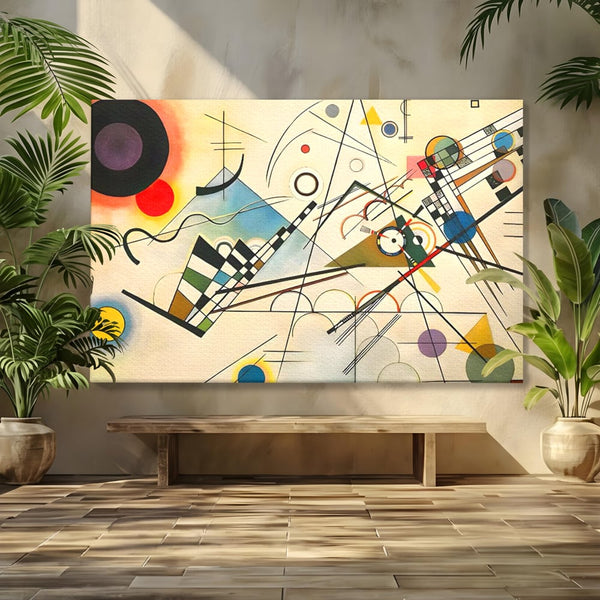 Tablou Canvas Premium LuxCanva® C1224, Abstract Paint , Relaxare, Living Room, Culori Vibrante