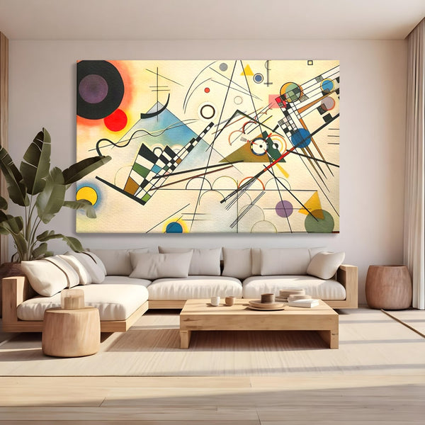 Tablou Canvas Premium LuxCanva® C1224, Abstract Paint , Relaxare, Living Room, Culori Vibrante