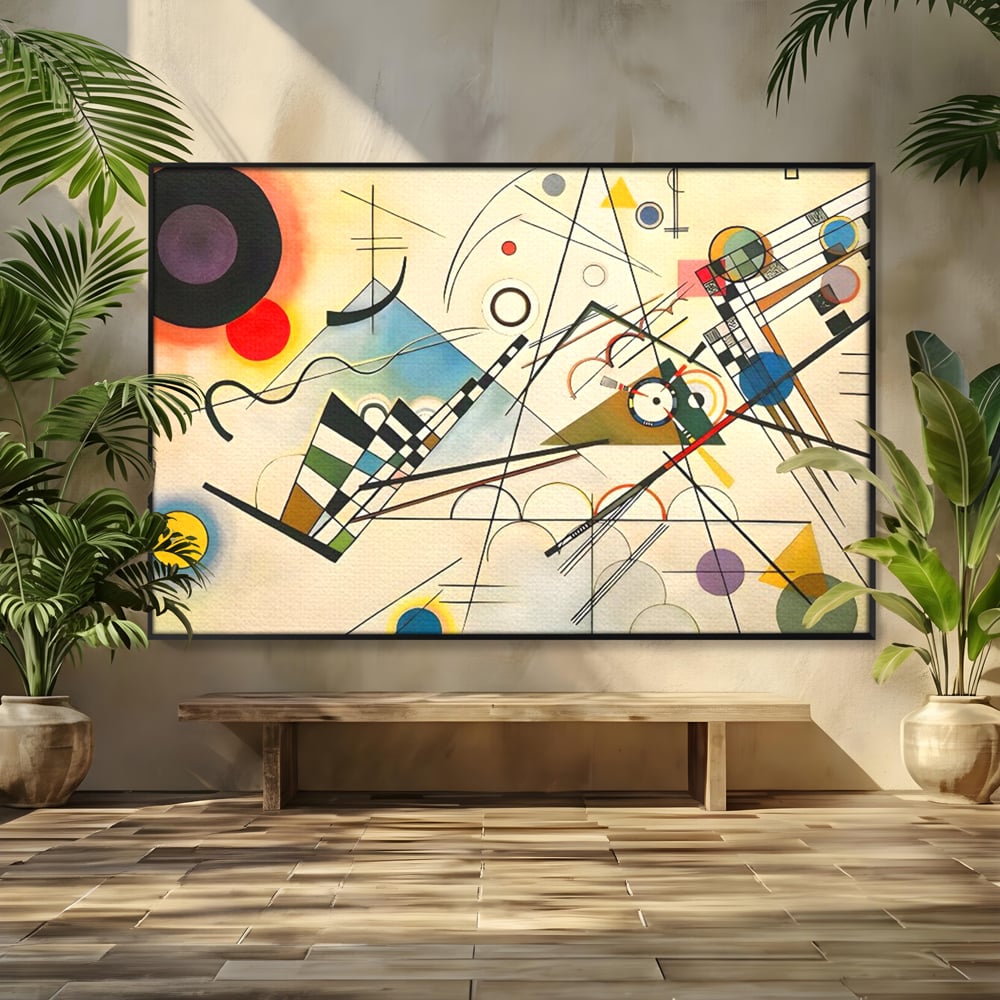 Tablou Canvas Premium LuxCanva® C1224, Abstract Paint , Relaxare, Living Room, Culori Vibrante