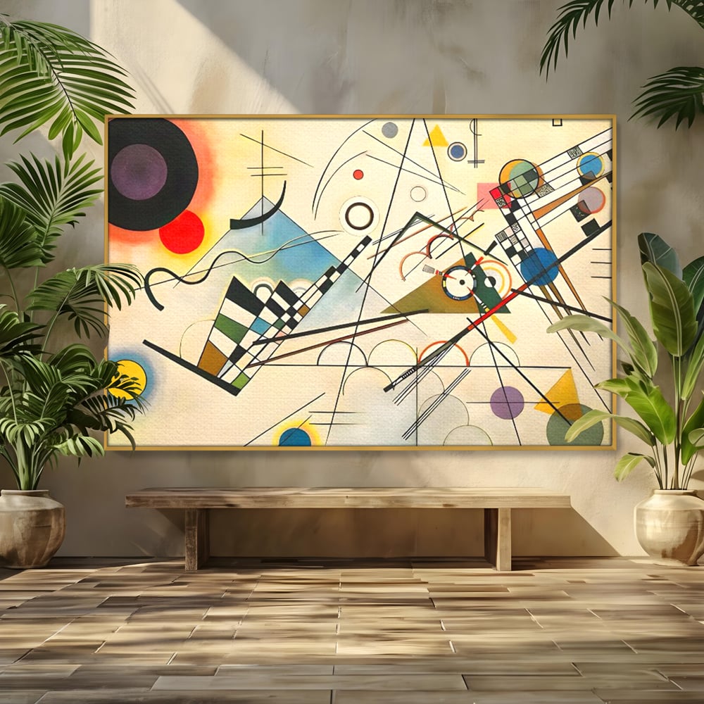 Tablou Canvas Premium LuxCanva® C1224, Abstract Paint , Relaxare, Living Room, Culori Vibrante