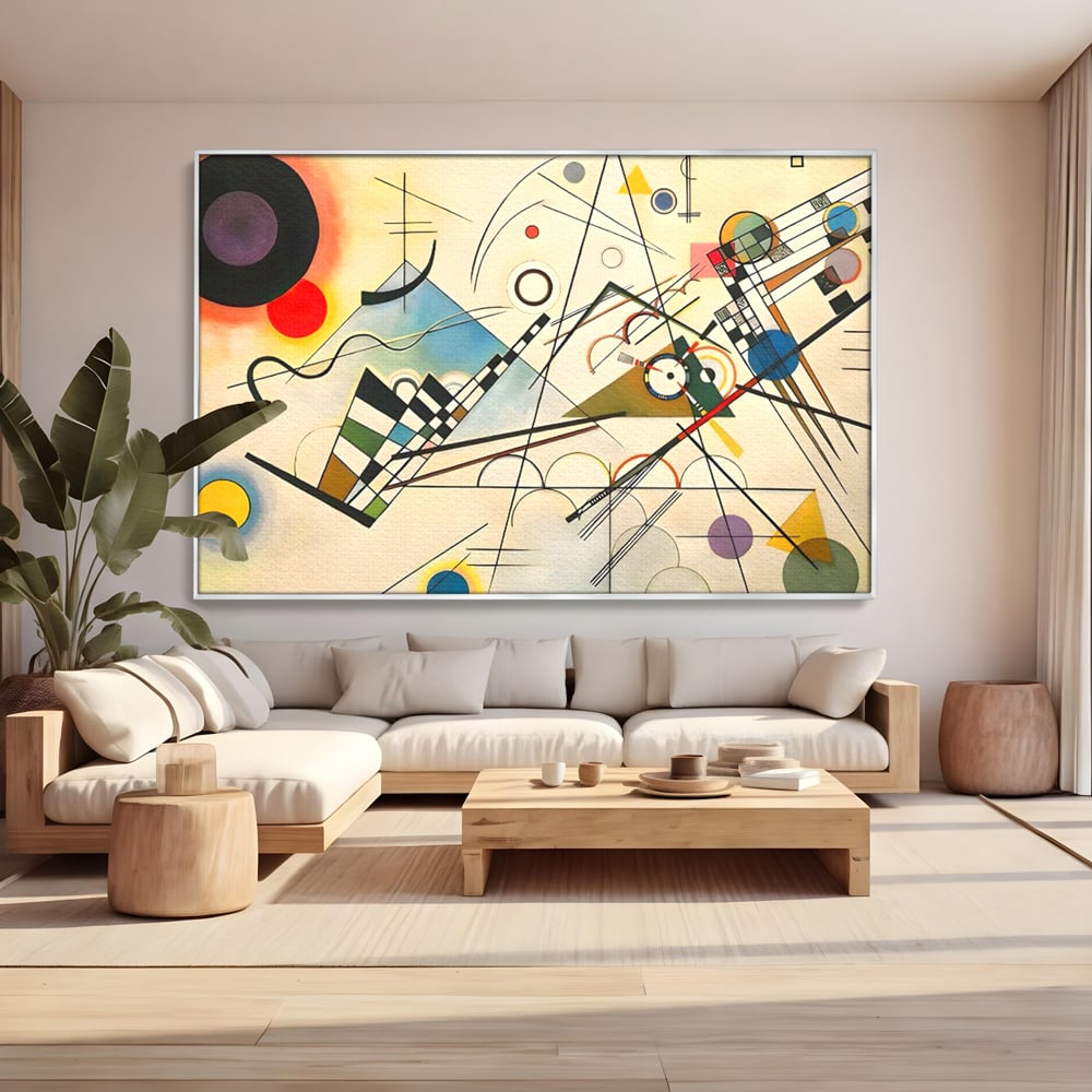 Tablou Canvas Premium LuxCanva® C1224, Abstract Paint , Relaxare, Living Room, Culori Vibrante