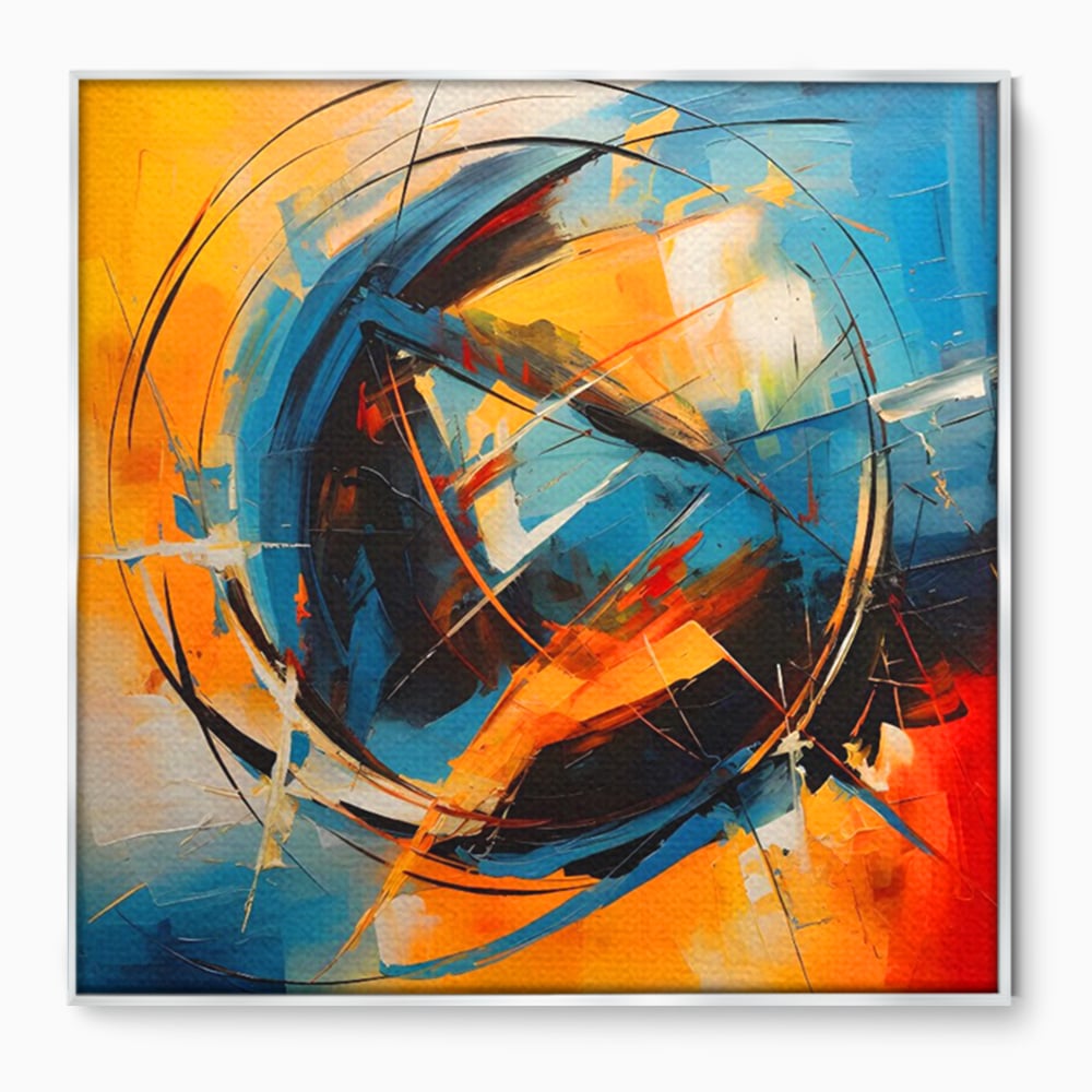 Leinwand Wandkunst LuxCanva Premium Leinwand Wandkunst® C1225, Erde gemalt Abstrakt, Farben, Dekorativ, Wohnzimmer, Lebendige Farben