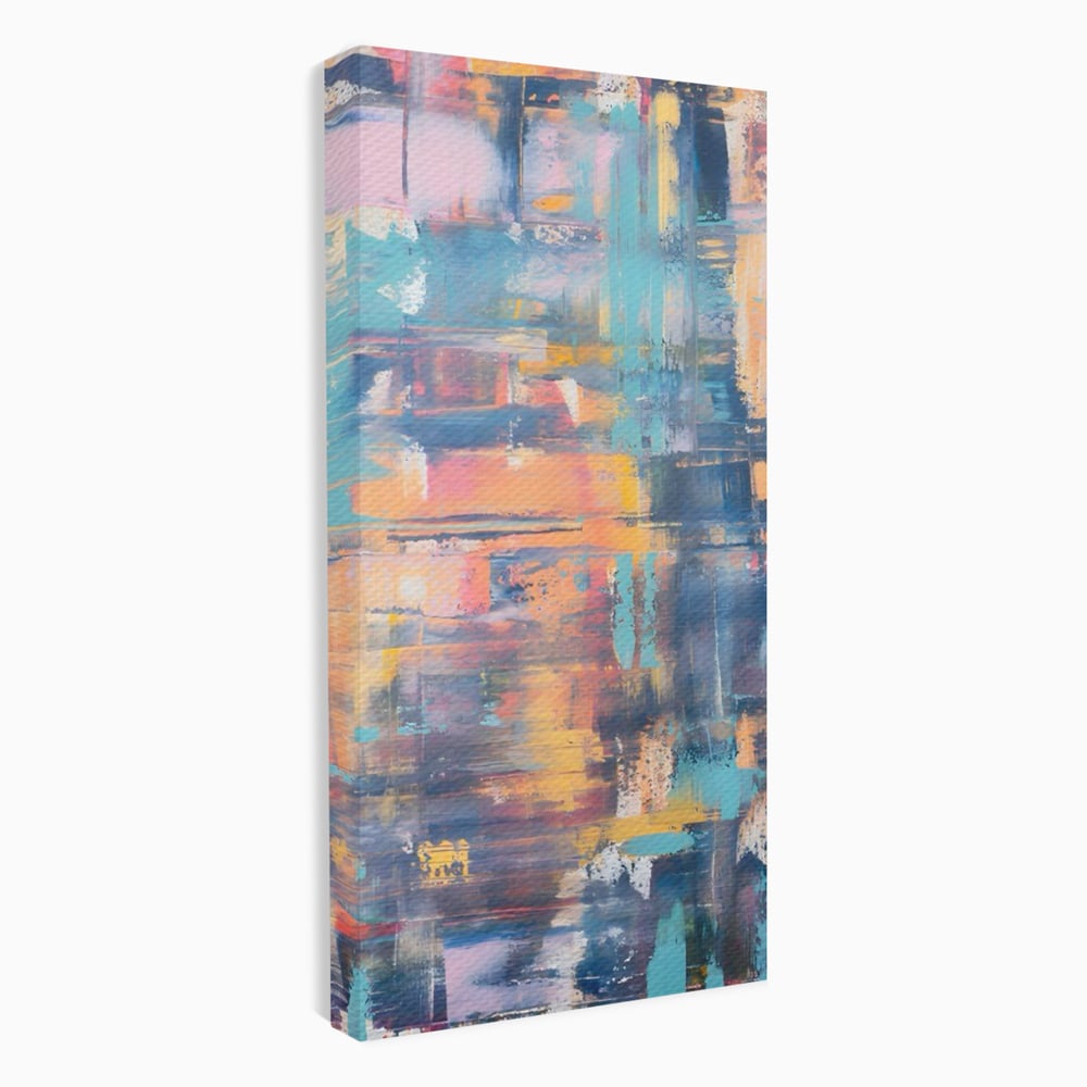 Leinwandbilder Premium LuxCanva® C1226, Abstrakte Farben Landschaft, Entspannen, Wohnzimmer, Lebendige Farben