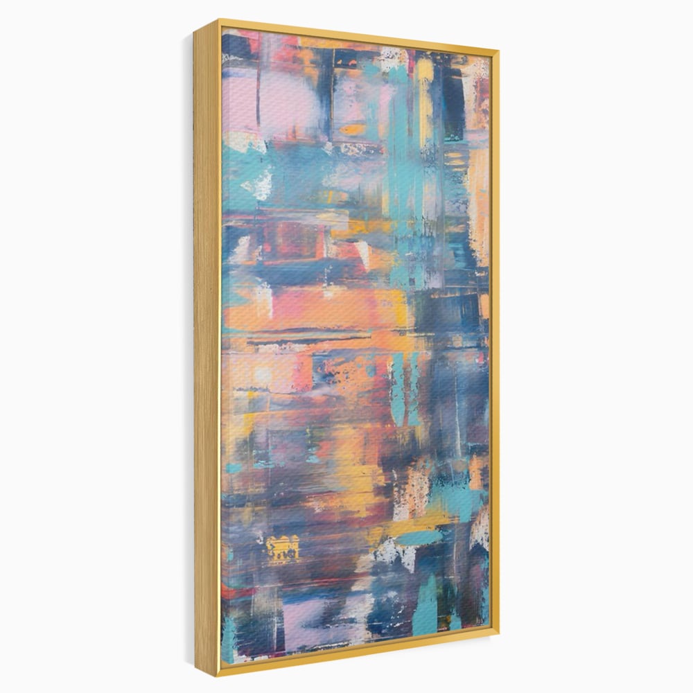 Leinwandbilder Premium LuxCanva® C1226, Abstrakte Farben Landschaft, Entspannen, Wohnzimmer, Lebendige Farben