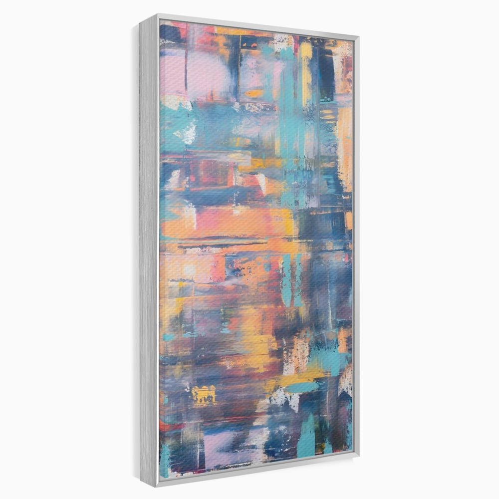 Leinwandbilder Premium LuxCanva® C1226, Abstrakte Farben Landschaft, Entspannen, Wohnzimmer, Lebendige Farben
