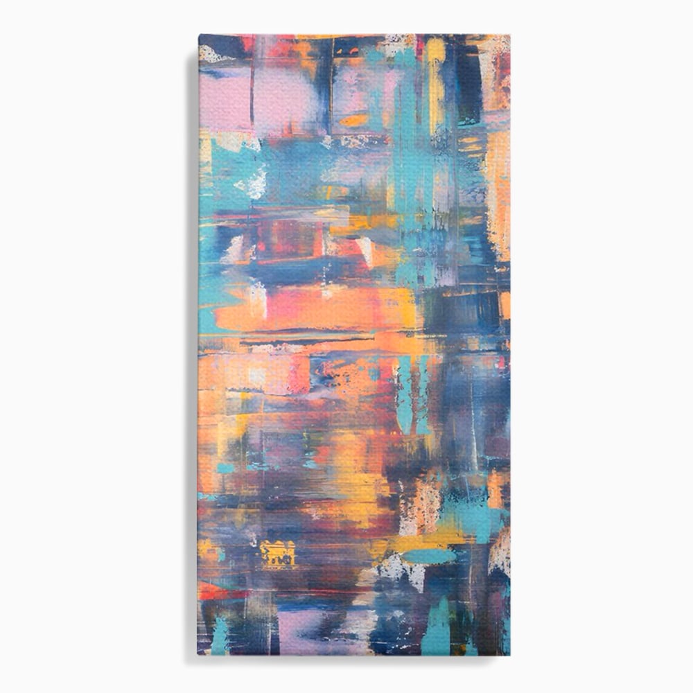 Leinwandbilder Premium LuxCanva® C1226, Abstrakte Farben Landschaft, Entspannen, Wohnzimmer, Lebendige Farben